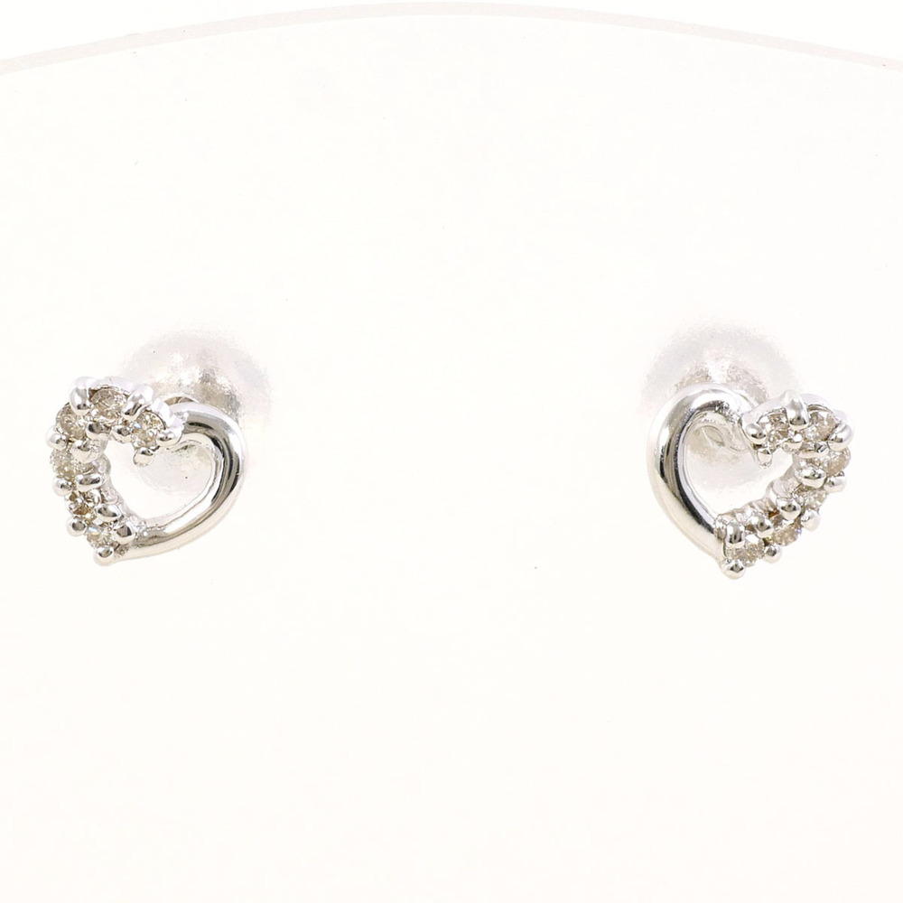 VINTAGE 18k Silver Diamond Earrings
